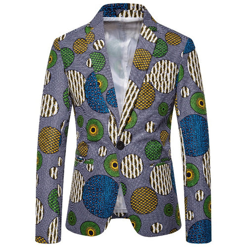 Herren Blazer mit einzigartigem afrikanischen Muster und modernem Schnitt R&B