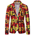 Damen Blazer mit auffälligem Musterdruck und tailliertem Schnitt