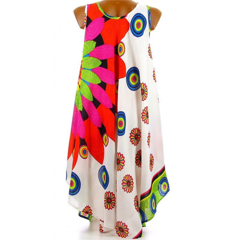 Damen Sommerliches Maxikleid mit floralem Design R&B