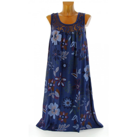 Damen Langkleid mit floraler Spitzenstruktur R&B