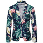 Damen Blazer mit floralem Design und modernem Schnitt