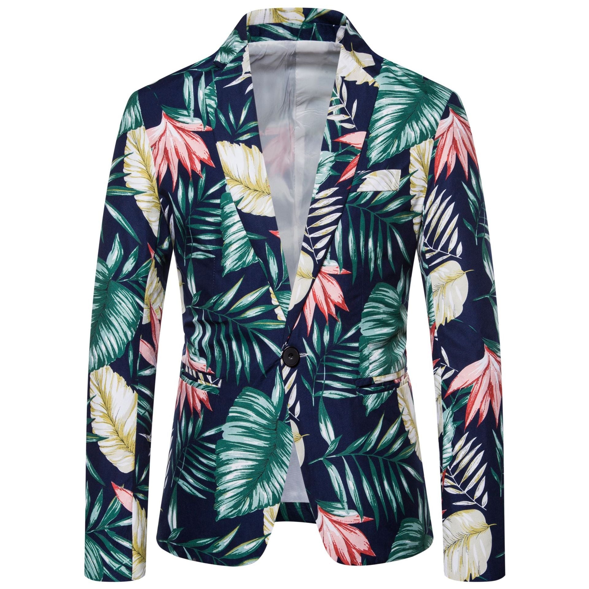 Damen Blazer mit floralem Design und modernem Schnitt