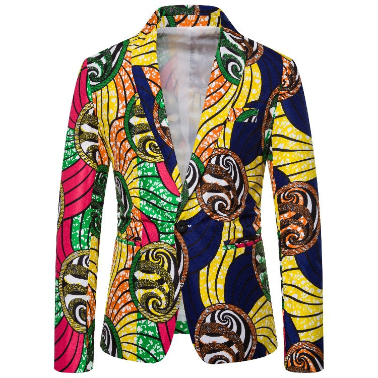 Damen Blazer im kreativen Afrika-Design mit eleganten Details