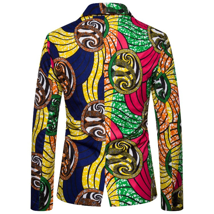 Damen Blazer im kreativen Afrika-Design mit eleganten Details