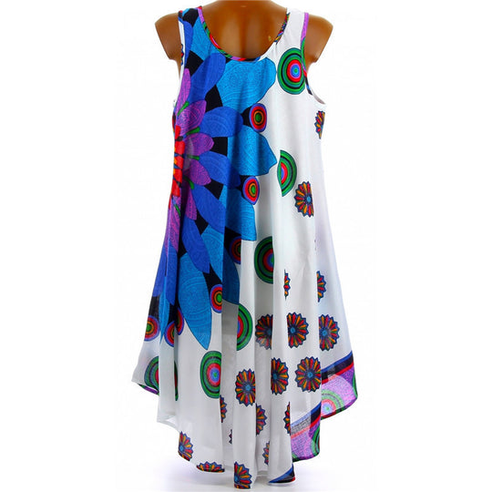 Damen Sommerliches Maxikleid mit floralem Design R&B