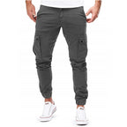 Herren Cargo-Hose mit elastischen Bündchen und multifunktionalen Taschen