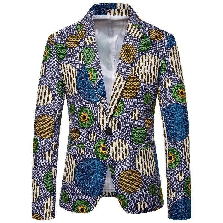 Herren Blazer mit einzigartigem afrikanischen Muster und modernem Schnitt