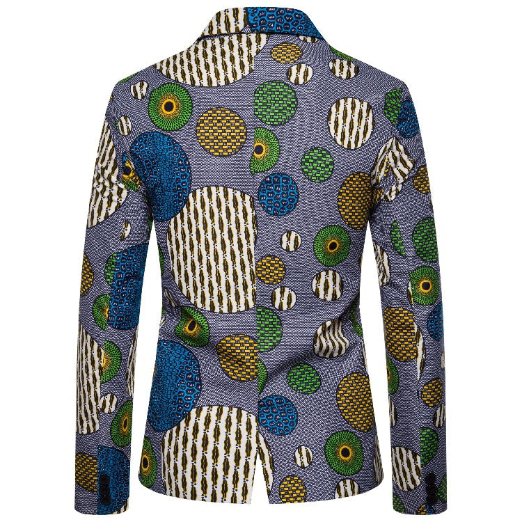 Herren Blazer mit einzigartigem afrikanischen Muster und modernem Schnitt