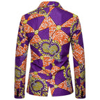 Damen Blazer mit auffälligem afrikanischem Print und eleganter Passform