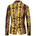 Damen Blazer mit exotischem Musterdruck und eleganter Passform