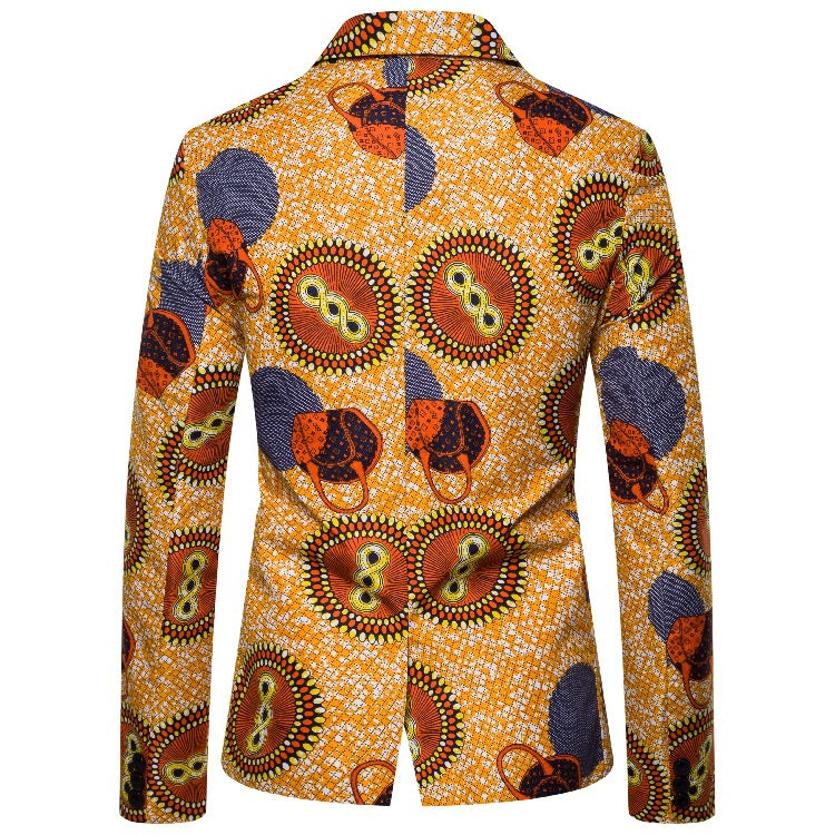 Damen Blazer im auffälligen afrikanischen Muster mit modernem Schnitt
