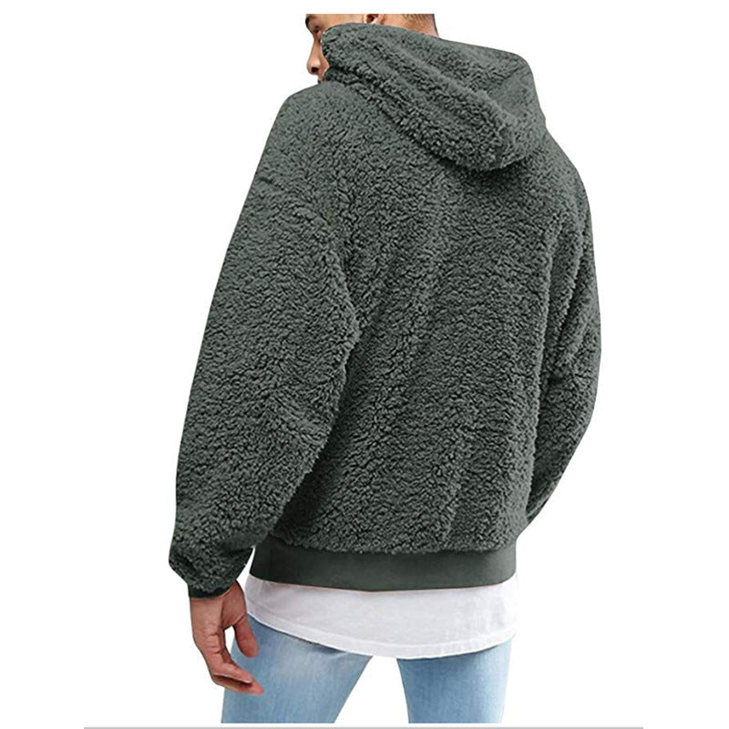 Herren Warmen Fleece-Hoodie R&B