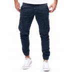 Herren Cargo-Hose mit elastischen Bündchen und multifunktionalen Taschen
