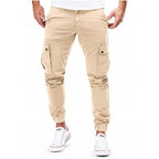 Herren Cargo-Hose mit elastischen Bündchen und multifunktionalen Taschen