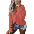Damen Strickpullover mit offener Schulter und exquisitem Zopfmuster