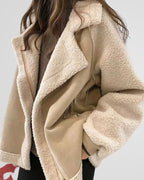 R&B | Teddy Winterjacke mit Luxuriösem Wildlederlook