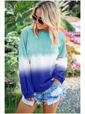 R&B | Sweatshirt mit Farbverlauf und Rundhalsausschnitt