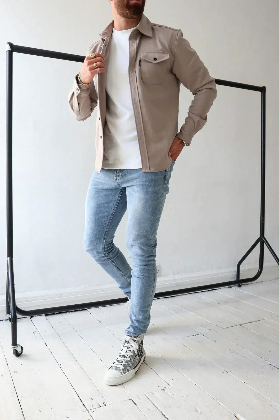 R&B | Premium-Jacke mit Knopfverschluss für Herren Stylische und Bequeme Jacke