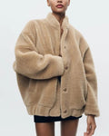 R&B | Weiche Teddybär Jacke für Damen