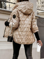 R&B | Patchwork-Jacke mit Kapuze