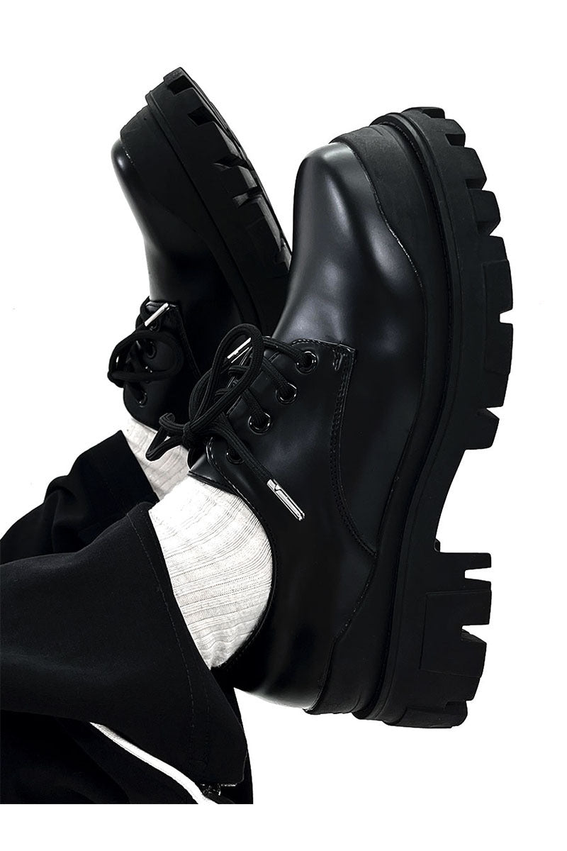 R&B | Moderne Lederschuhe mit Dicker Sohle