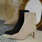 Freja Stilvolle Spitzstiefel mit Hohem Absatz und Reißverschluss R&B