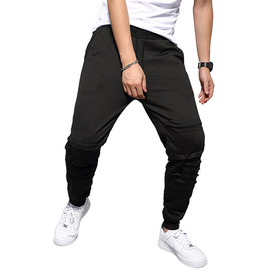 Herren Sportliche Haremshose mit modischen Rissen und komfortablem Schnitt R&B