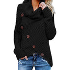 Damen Strickjacke mit asymmetrischem Schnitt und Kragen R&B