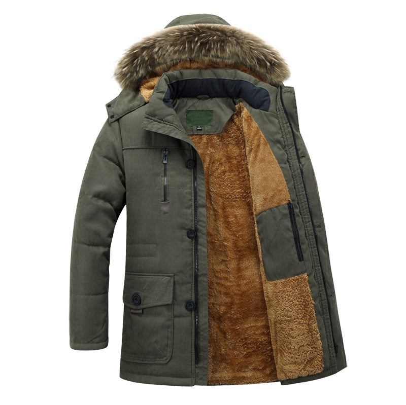 R&B | Herren Winterjacke mit abnehmbarem Kapuze