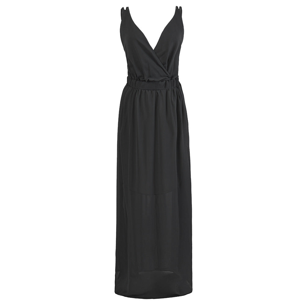 Damen Maxikleid mit elegantem Wickeldesign und schmeichelnder Silhouette R&B