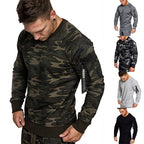 Herren sportlicher Sweatshirt mit praktischer Reißverschlusstasche