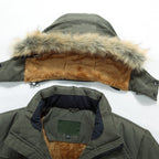 R&B | Herren Winterjacke mit abnehmbarem Kapuze