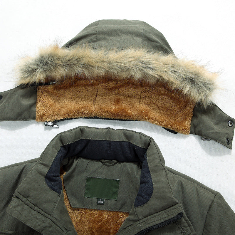 R&B | Herren Winterjacke mit abnehmbarem Kapuze