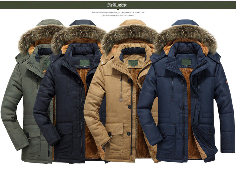 R&B | Herren Winterjacke mit abnehmbarem Kapuze