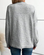 R&B | Lässig Langarm Sweater Cardigan