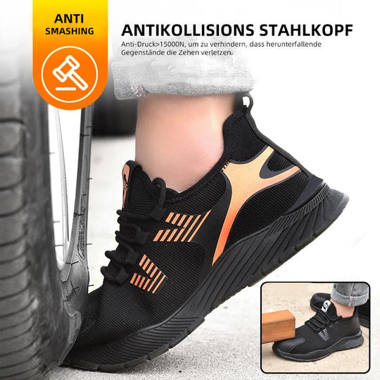 Atmungsaktiv SRA Nicht-slip EVA Vier Atmungsaktiv männer sicherheit Schuhe R&B
