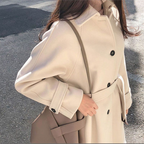 R&B | langer Damenmantel - bequemer Trenchcoat