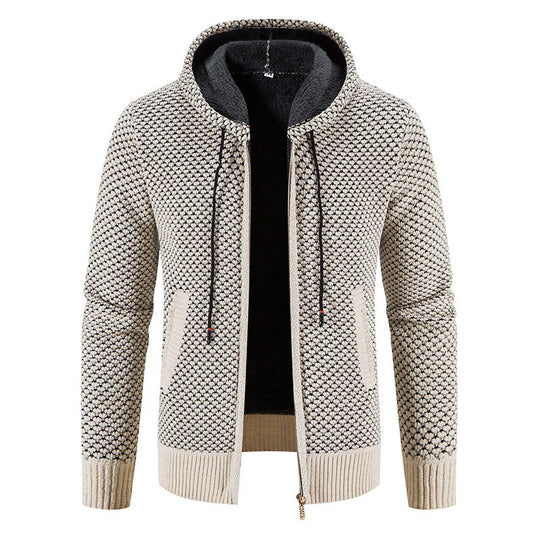 R&B | Stilvoller Kapuzen-Cardigan für Männer