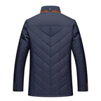 R&B | Elegante, gepolsterte Jacke mit Knöpfen für Männer