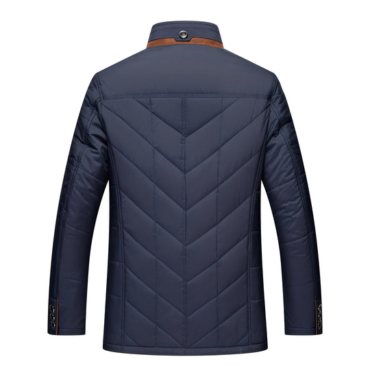 R&B | Elegante, gepolsterte Jacke mit Knöpfen für Männer