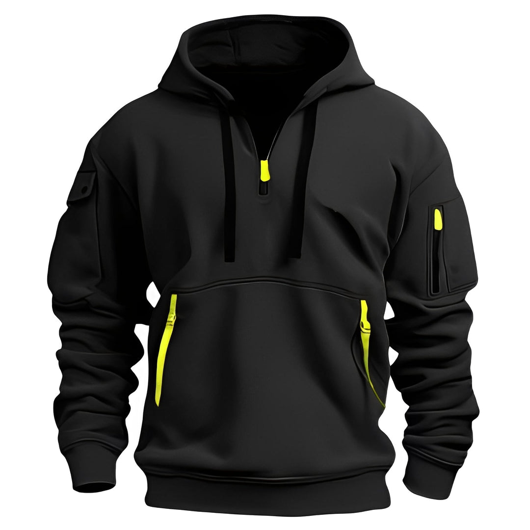 R&B | Locker Hoodie mit Halbzip für Männer