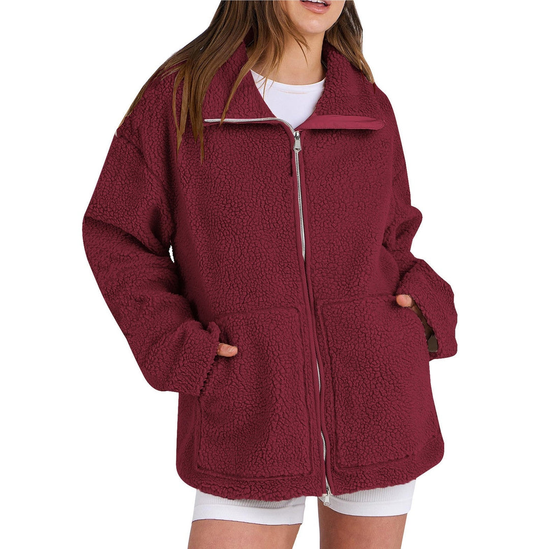 R&B | Locker Wollmantel mit Rollkragen für Damen