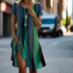 R&B | Lässiges Boho Gradient Kleid