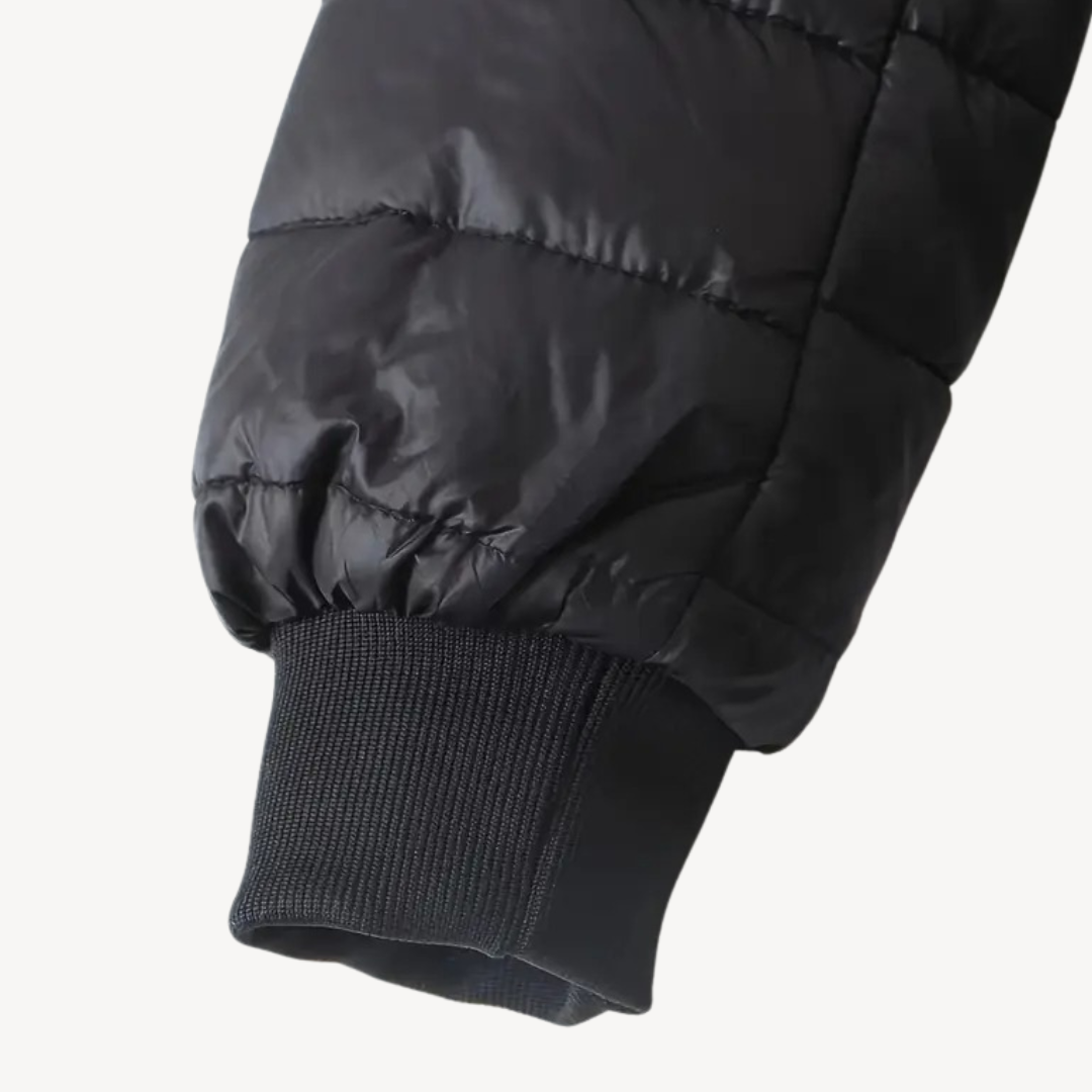 R&B | Damen Kunstpelz Futter Gesteppte Kapuzenjacke