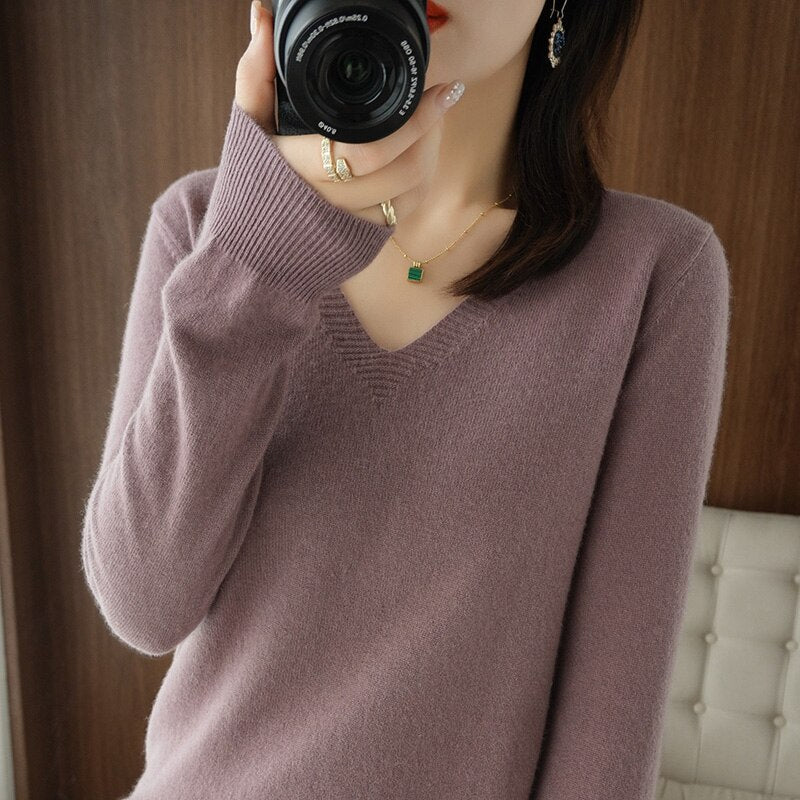 R&B | V-Ausschnitt Pullover
