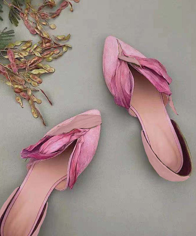 Handgemachte Spitzenballerinas mit Rosenblüten - Odette R&B