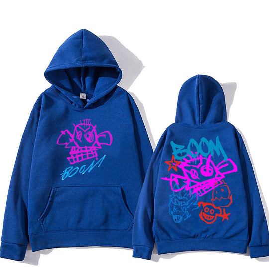 R&B | Arcane Jinx Cartoon Langarm-Hoodie