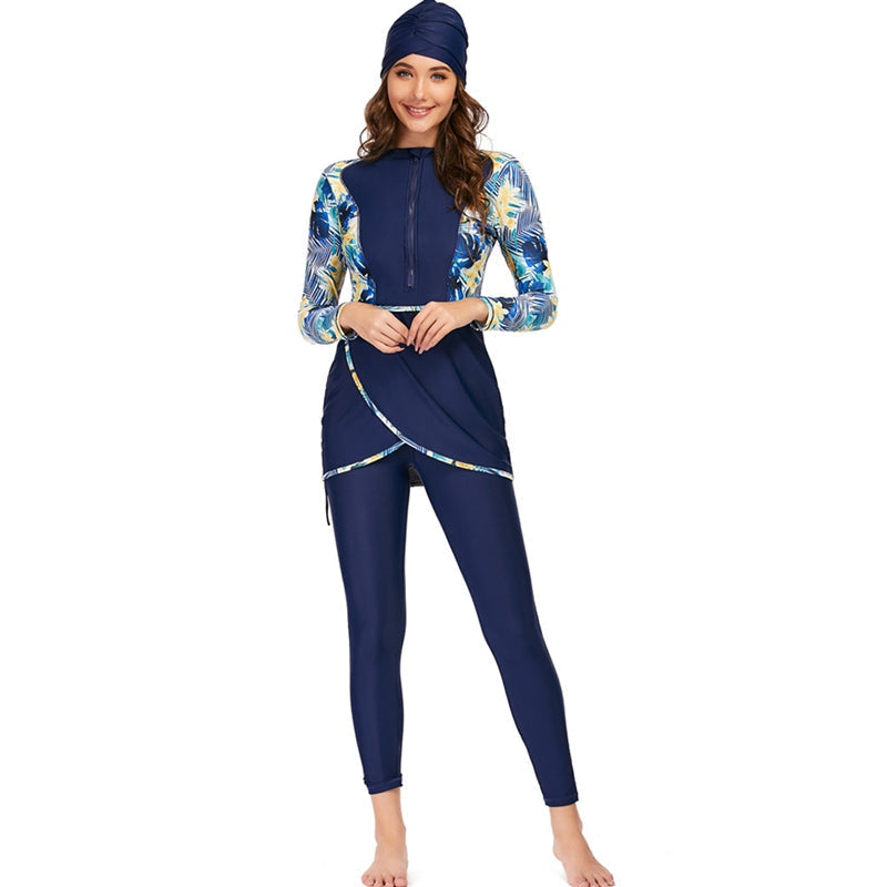 R&B | 3 Teile Set Halal Bademode Badeanzug Burkini Badeoutfit