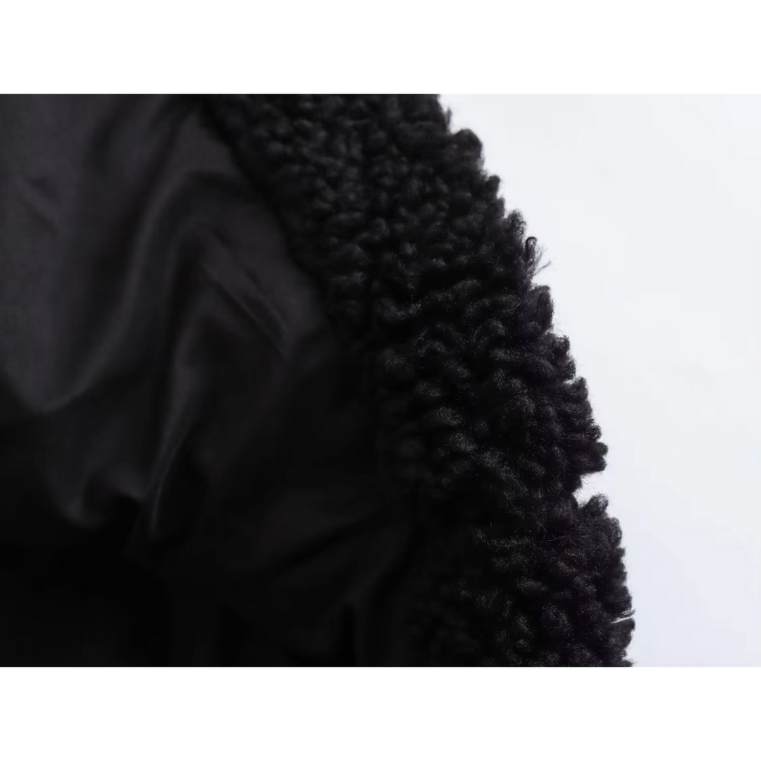 R&B | Polare Oversize mit Stehkragen und Reißverschluss für Damen Ideal für kaltes Wetter