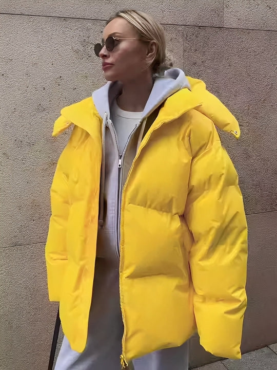 R&B | Warme, gepolsterte, lässige Jacke für Frauen